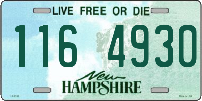 NH license plate 1164930
