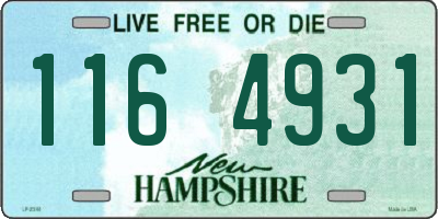 NH license plate 1164931