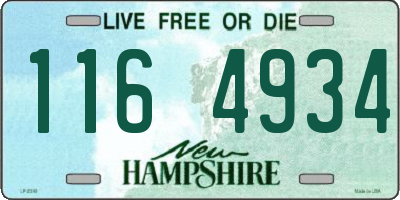 NH license plate 1164934