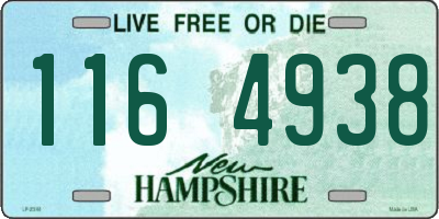 NH license plate 1164938