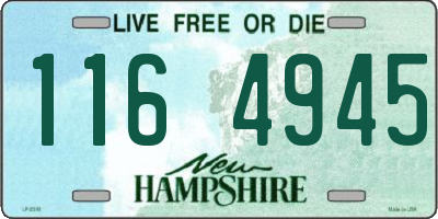 NH license plate 1164945