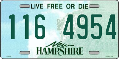NH license plate 1164954