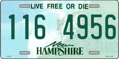 NH license plate 1164956