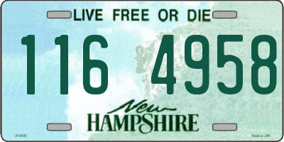 NH license plate 1164958