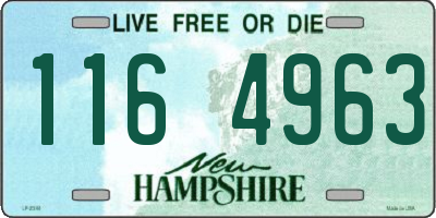 NH license plate 1164963