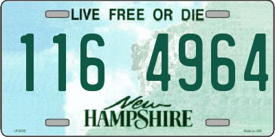 NH license plate 1164964