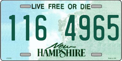 NH license plate 1164965