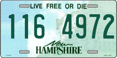 NH license plate 1164972