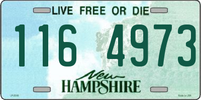 NH license plate 1164973