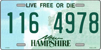 NH license plate 1164978