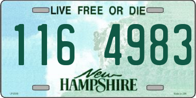 NH license plate 1164983