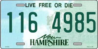 NH license plate 1164985