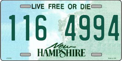 NH license plate 1164994