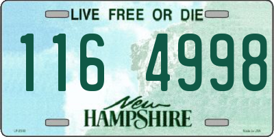 NH license plate 1164998