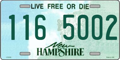 NH license plate 1165002