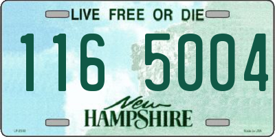 NH license plate 1165004