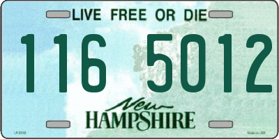 NH license plate 1165012