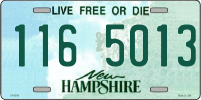 NH license plate 1165013