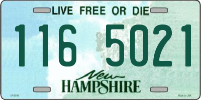 NH license plate 1165021