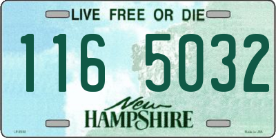 NH license plate 1165032