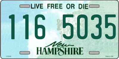 NH license plate 1165035