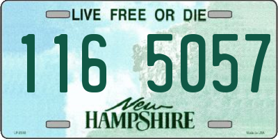NH license plate 1165057