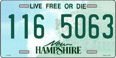 NH license plate 1165063