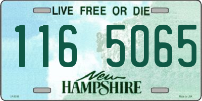 NH license plate 1165065