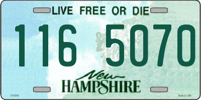 NH license plate 1165070