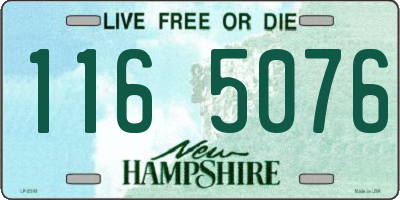 NH license plate 1165076
