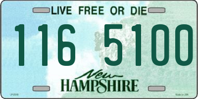 NH license plate 1165100