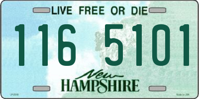 NH license plate 1165101