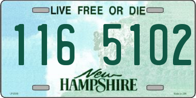 NH license plate 1165102