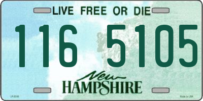 NH license plate 1165105