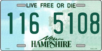 NH license plate 1165108