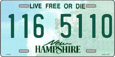 NH license plate 1165110