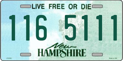 NH license plate 1165111