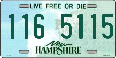 NH license plate 1165115
