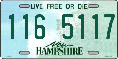 NH license plate 1165117