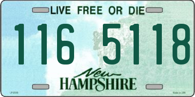 NH license plate 1165118