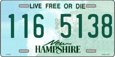 NH license plate 1165138