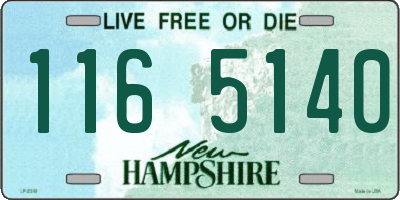 NH license plate 1165140