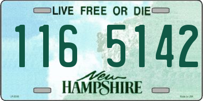NH license plate 1165142