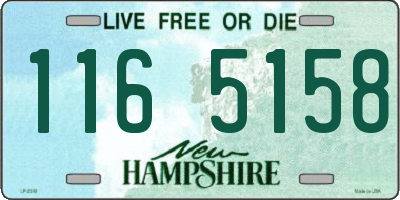 NH license plate 1165158
