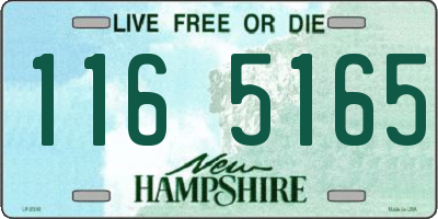 NH license plate 1165165