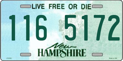 NH license plate 1165172