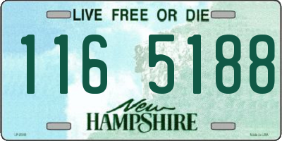NH license plate 1165188
