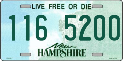 NH license plate 1165200