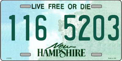 NH license plate 1165203