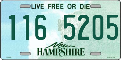 NH license plate 1165205